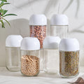 Airtight Glass Storage Jar Set with Lids – Kitchen Pantry Organizer Containers