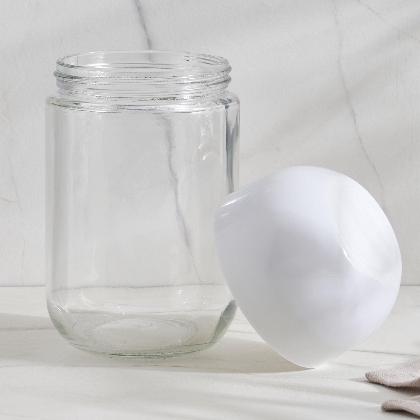 Airtight Glass Storage Jar Set with Lids – Kitchen Pantry Organizer Containers