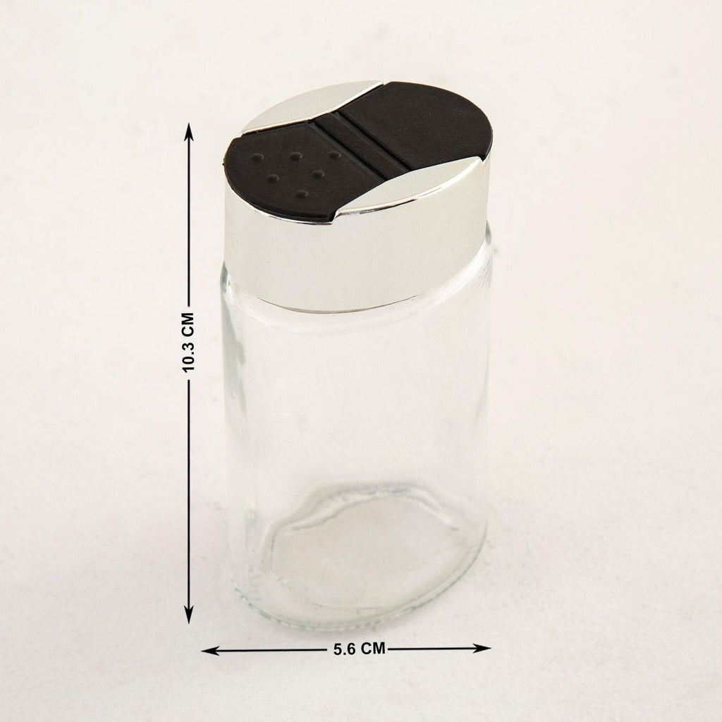 Spice Jar Rack Set with Glass Containers – Rotating Kitchen Spice Organizer