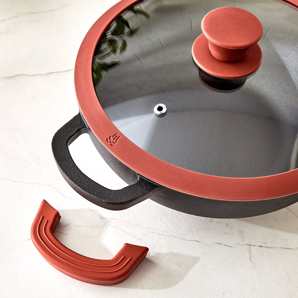 Cast Iron Dutch Oven Casserole Set with Lids – Heavy Duty Enameled Cookware