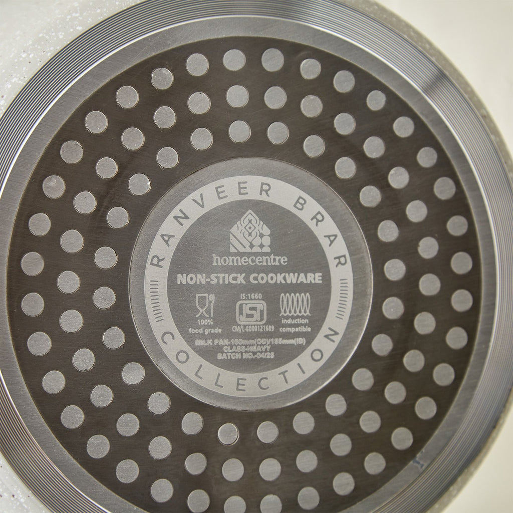 Ceramic Nonstick Saucepan with Wood-Grain Handle – Eco Friendly Cooking Pot