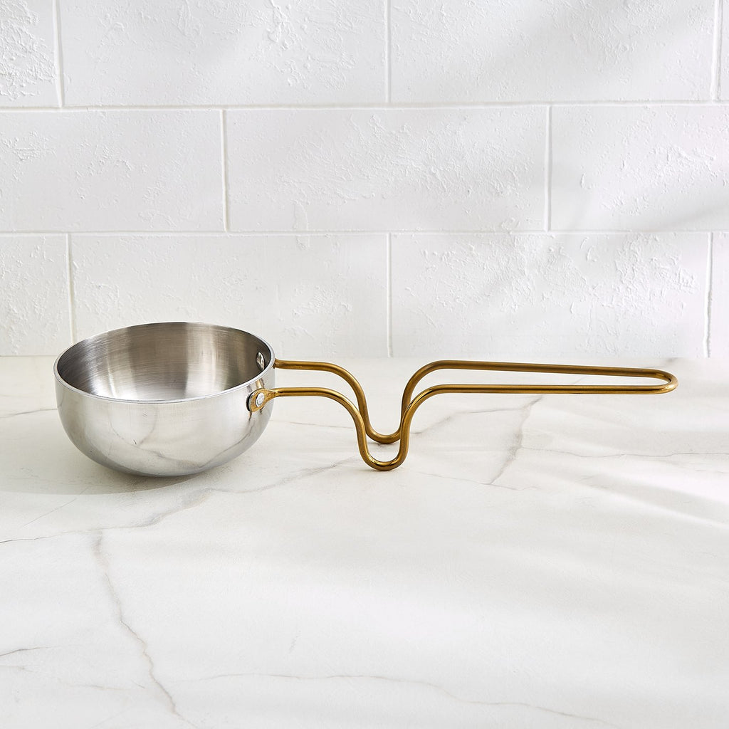 Stainless Steel Cookware Set with Gold Handles – Premium Kitchen Pots & Pan Set